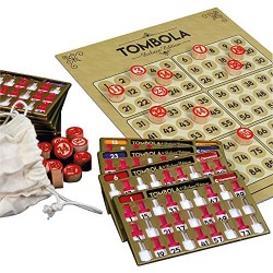 Clementoni - 16630 - Tombola edizione Deluxe, 48 cartelle - gioco da tavolo, gioco in scatola per tutta la famiglia, giocatori 2