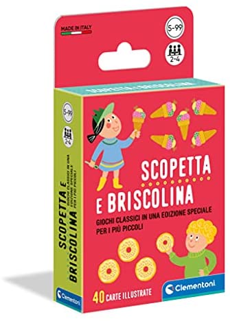 Clementoni 16633 Scopetta e briscolina mazzo di carte carte