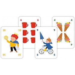 Clementoni - 16633 - Scopetta e briscolina - mazzo di carte, carte da gioco bambini 5 anni+, gioco da tavolo, gioco di società p