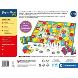 Clementoni Sapientino vocabolario, educativo 6 Anni-Gioco da Tavolo sulle Parole-Made in Italy, Multicolore, 16641