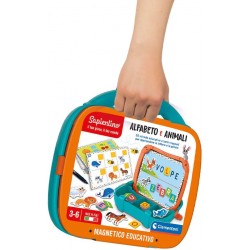 Clementoni - Sapientino - Valigetta magnetica Alfabeto e Animali - gioco educativo per imparare lettere e nomi di animali - CL16