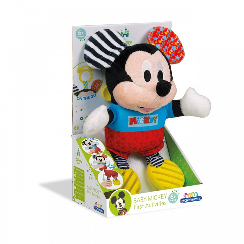 Peluche Baby Topolino Prime Attività - Baby Clementoni - CL17165