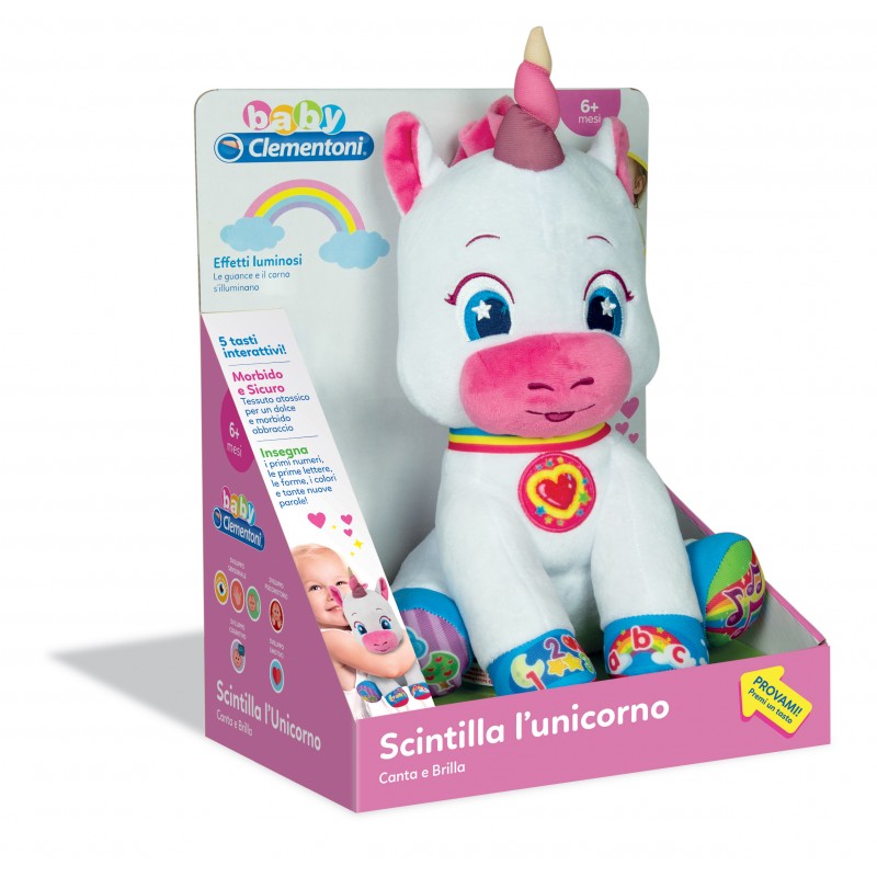 Scintilla L'unicorno Canta E Brilla Baby clementoni CL17250