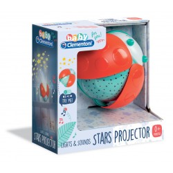 Clementoni - Baby for You - Light & Sounds Stars Projector -  Proiettore Luci da Culla - CL17265