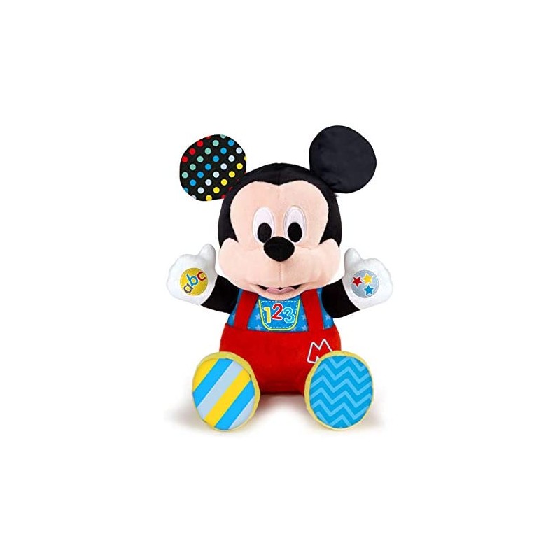 Clementoni Disney Baby Mickey Gioca e Impara, Peluche Parlante, Multicolore, Standard, 17303