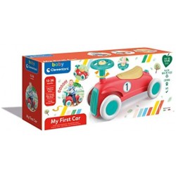 Clementoni- Macchinina Cavalcabile-Made in Italy-Play for Future, Gioco Primi Passi, 12 Mesi+, 17308