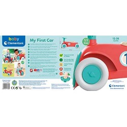 Clementoni- Macchinina Cavalcabile-Made in Italy-Play for Future, Gioco Primi Passi, 12 Mesi+, 17308