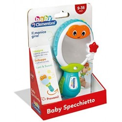 Baby Clementoni - 17329 - Baby Specchietto - Gioco Prima Infanzia - Giocattolo Elettronico Parlante Italiano (Batterie Incluse),
