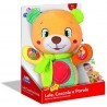 Clementoni- Lele Coccole e Parole-Orsetto Peluche parlante interattivo-Gioco educativo Prima Infanzia, 6 Mesi+, 17398