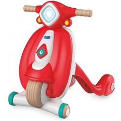 Clementoni, Il Mio Primo Scooter, Gioco Primi Passi Spingibile, Plastica 100% Riciclata, Prima Infanzia, Bambini 10 mesi+, Play 