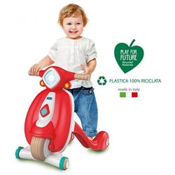 Clementoni, Il Mio Primo Scooter, Gioco Primi Passi Spingibile, Plastica 100% Riciclata, Prima Infanzia, Bambini 10 mesi+, Play 