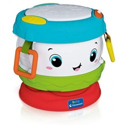 Clementoni Activity Baby Drum, Tamburo Elettronico, Gioco, Strumenti Musicali per Bambini 10 Mesi+, Multicolore, 17409