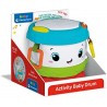 Clementoni Activity Baby Drum, Tamburo Elettronico, Gioco, Strumenti Musicali per Bambini 10 Mesi+, Multicolore, 17409