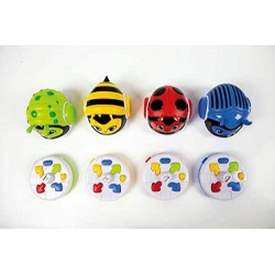 Clementoni- Racing Bugs-Scarabeo, educativo, Robot telecomandato, Bambini 4 Anni+, Multicolore, 17413