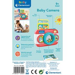 Clementoni Baby Camer, Macchina Fotografica Prima Infanzia, Gioco Musicale Elettronico, Centro Attività, Bambini 9 mesi+, Multic