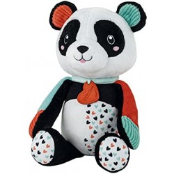 Clementoni Love Me Panda, Peluche Gioco Prima Infanzia-Giocattolo Prime attività-Pupazzo Neonato 100% Lavabile in Lavatrice, Mul
