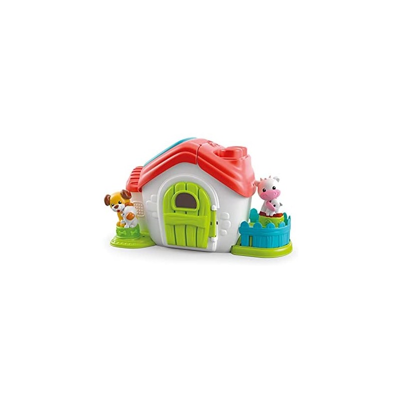 Clementoni- Soft Sensoriale-playset Fattoria Clemmy mattoncini 6 Mesi-Costruzioni morbide Bambini-Made in Italy, Multicolore, 17