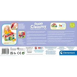 Clementoni- Soft Sensoriale-playset Fattoria Clemmy mattoncini 6 Mesi-Costruzioni morbide Bambini-Made in Italy, Multicolore, 17