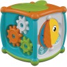Clementoni - Cubo attività - Gioco Bambini 10 Mesi, Gioco Cucù - cubo multiattività Ecologico, in plastica Riciclata - CL17672
