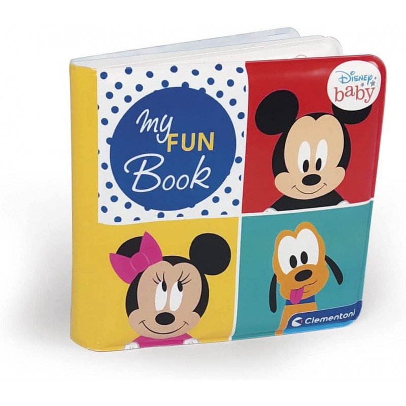 Clementoni - Disney Baby My Fun Book - Libro Neonati, Gioco Bambini 6 Mesi, libricino Impermeabile Ideale per Bagnetto - B09RSPZ