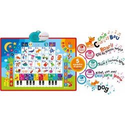 Clementoni - Sapientino-A Scuola nella Giungla-Poster Interattivo Parlante, Centro attività, Gioco Educativo Elettronico - CL177