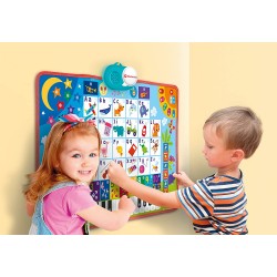 Clementoni - Sapientino-A Scuola nella Giungla-Poster Interattivo Parlante, Centro attività, Gioco Educativo Elettronico - CL177