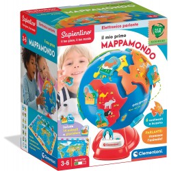 Clementoni - Sapientino - Il Mio Primo Globo Interattivo Parlante (Versione in Italiano), Mappamondo Bambini - CL17730