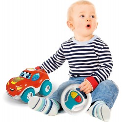 Clementoni - Carlo, Corro E Parlo-Giocattolo Radiocomandato, Parlante in Italiano Ed Interattivo, Macchinina Telecomandata - CL1