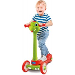 Clementoni - Baby Dragon Push Scooter-Monopattino Bambino con 3 Ruote, Gioco da Esterno Ed Interno - CL17738