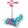 Clementoni - Baby Unicorn Push Scooter-Monopattino Bambina con 3 Ruote, Gioco da Esterno Ed Interno - CL17749