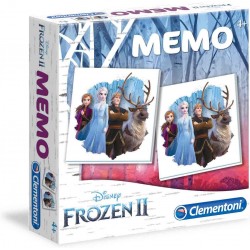 clementoni memo-disney frozen 2, multicolore, 18052