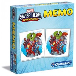 Clementoni - 18075 - Memo Games - Superhero Marvel Avengers, gioco di memoria e associazione, gioco educativo bambini 3 anni, gi
