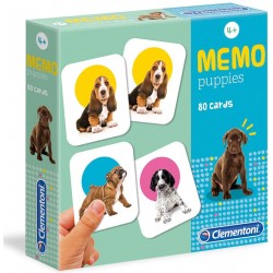 Clementoni - 18078 - Memo Games Puppies - Made In Italy - Memory - Gioco Di Memoria Bambino Dai 4 Anni - Gioco Da Tavolo Board G