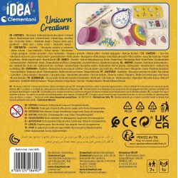 Clementoni - Idea-Surprise Box - Rainbow & Unicorn - lavoretti creativi, Kit Pittura Tema Unicorno, 4 Diverse creazioni - CL1869