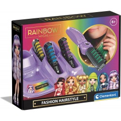 Clementoni - Rainbow High-Fashion Hairstyle-Piastra con Colore per Decorazione Capelli, Gesso Pettine, Gioco Creativo Bambina - 