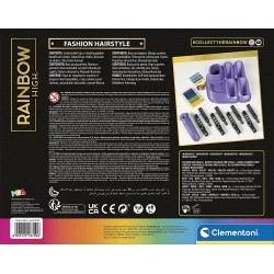 Clementoni - Rainbow High-Fashion Hairstyle-Piastra con Colore per Decorazione Capelli, Gesso Pettine, Gioco Creativo Bambina - 