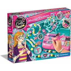 Clementoni - Crazy Chic Lab - Set per Realizzare Braccialetti, Charms, Collane, Gioco Creativo - CL18729