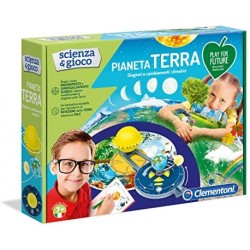 Clementoni - 19159 - Scienza E Gioco - Pianeta Terra - Made In Italy - Play For Future - Gioco Scientifico Per Bambini Dai 7 Ann