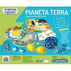 Clementoni - 19159 - Scienza E Gioco - Pianeta Terra - Made In Italy - Play For Future - Gioco Scientifico Per Bambini Dai 7 Ann