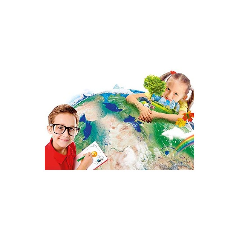 Clementoni Sapientino Più - Mappamondo Luminoso, Gioco Educativo per