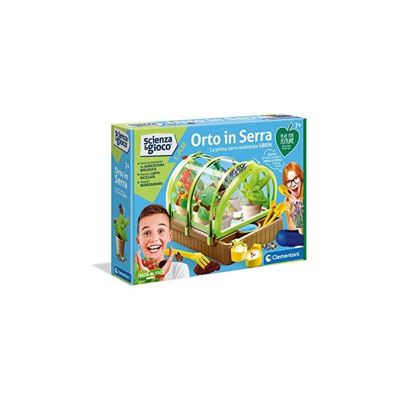 Clementoni- Science & Play Lab-L Orto in Serra-Play for Future-Made in Italy-orto botanico-Gioco scientifico (Versione in Italia