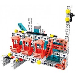 Clementoni- Science & Play Build-Luna Park-Made in Italy-Set Costruzioni-Meccanica-Gioco scientifico (Versione in Italiano), 8 A