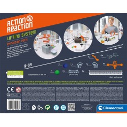 Clementoni - Action & Reaction Impianto di risalita, Set di Costruzioni, Set espansione Pista biglie, Accessorio Azione e Reazio