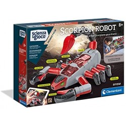 Clementoni- Scienza Robotics-Scorpion Set di Costruzioni, Robot per Bambini da assemblare, Kit di robotica (Versione in Italiano