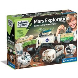 Clementoni Lab-NASA Mars Exploration, Base Spaziale-Kit esperimenti Scienza, Gioco scientifico 8 Anni, Manuale in Italiano, Made