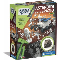 Clementoni - Scienza e Gioco Lab Spazio - Kit esplorazione-asteroide da Scavare, playset Rover Esploratore con Astronauta - CL19