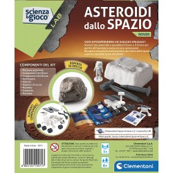 Clementoni - Scienza e Gioco Lab Spazio - Kit esplorazione-asteroide da Scavare, playset Rover Esploratore con Astronauta - CL19