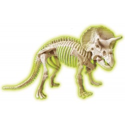 Clementoni - Jurassic World 3 Dominion - Triceratopo e Velociraptor - Dinosauri, Kit Fossili da Scavare E Assemblare, Gioco Scie