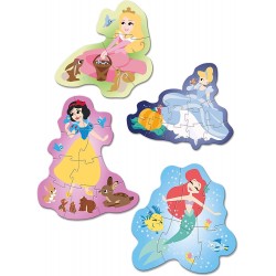 Clementoni - Puzzle Disney Princess-3+6+9+12 pezzi - materiali 100% riciclati - CL20825