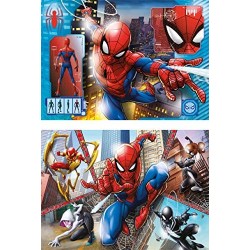 Clementoni 21608 Supercolor Puzzle Spiderman 2x60 Pezzi, Colore Multicolore